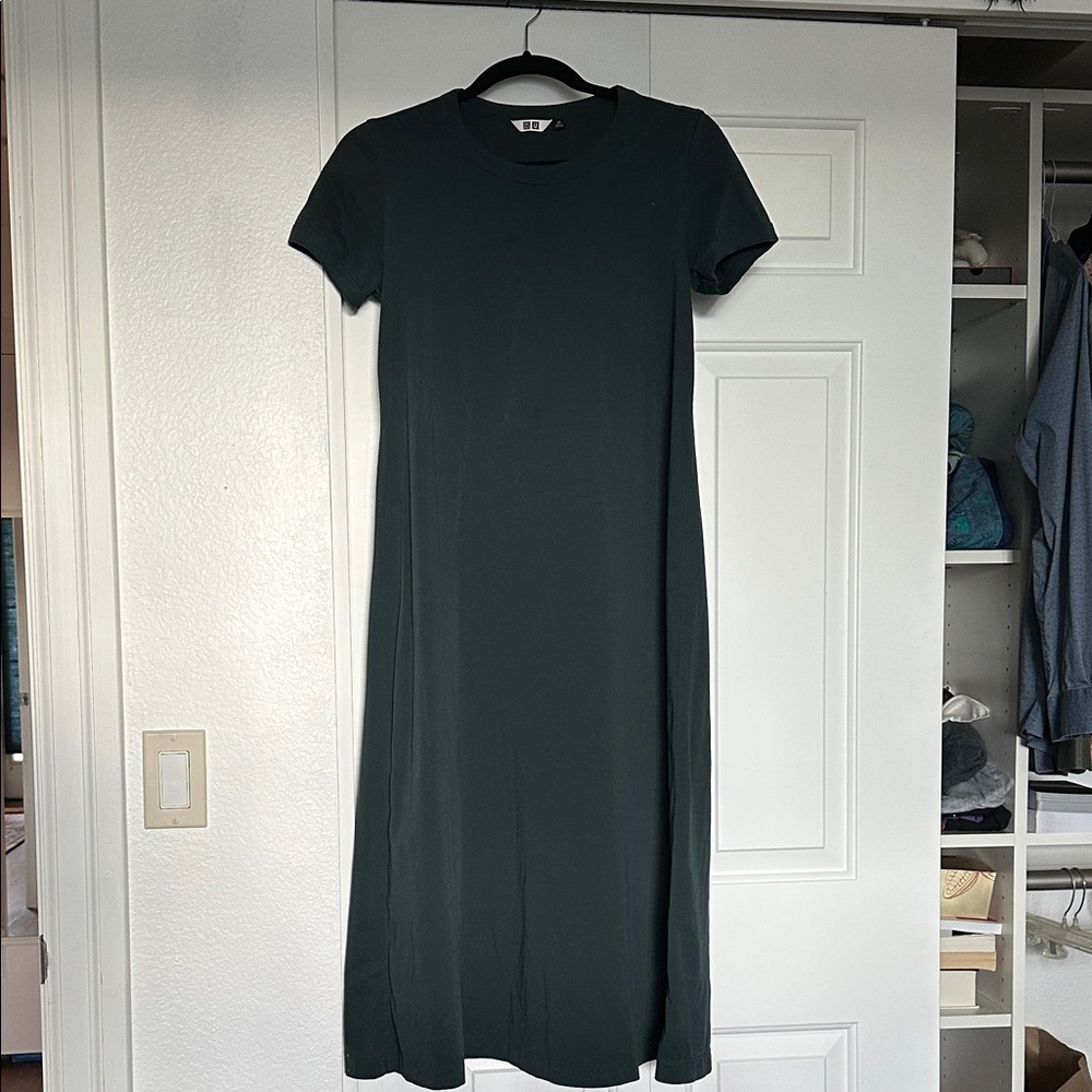 Uniqlo Dark Dark teal Midi Dress